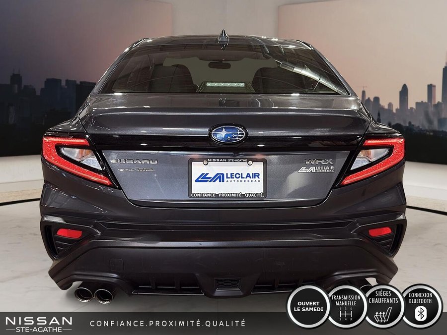 Subaru WRX MANUELLE 6 VITESSES | 2,4 L TURBO 271 HP | AWD | SIÈGES CHAUFFANTS | EYESIGHT 2024 Gris