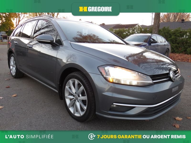 2019 Volkswagen Golf Highline AUTO A/C CUIR TOIT MAGS CAM RECUL Grey
