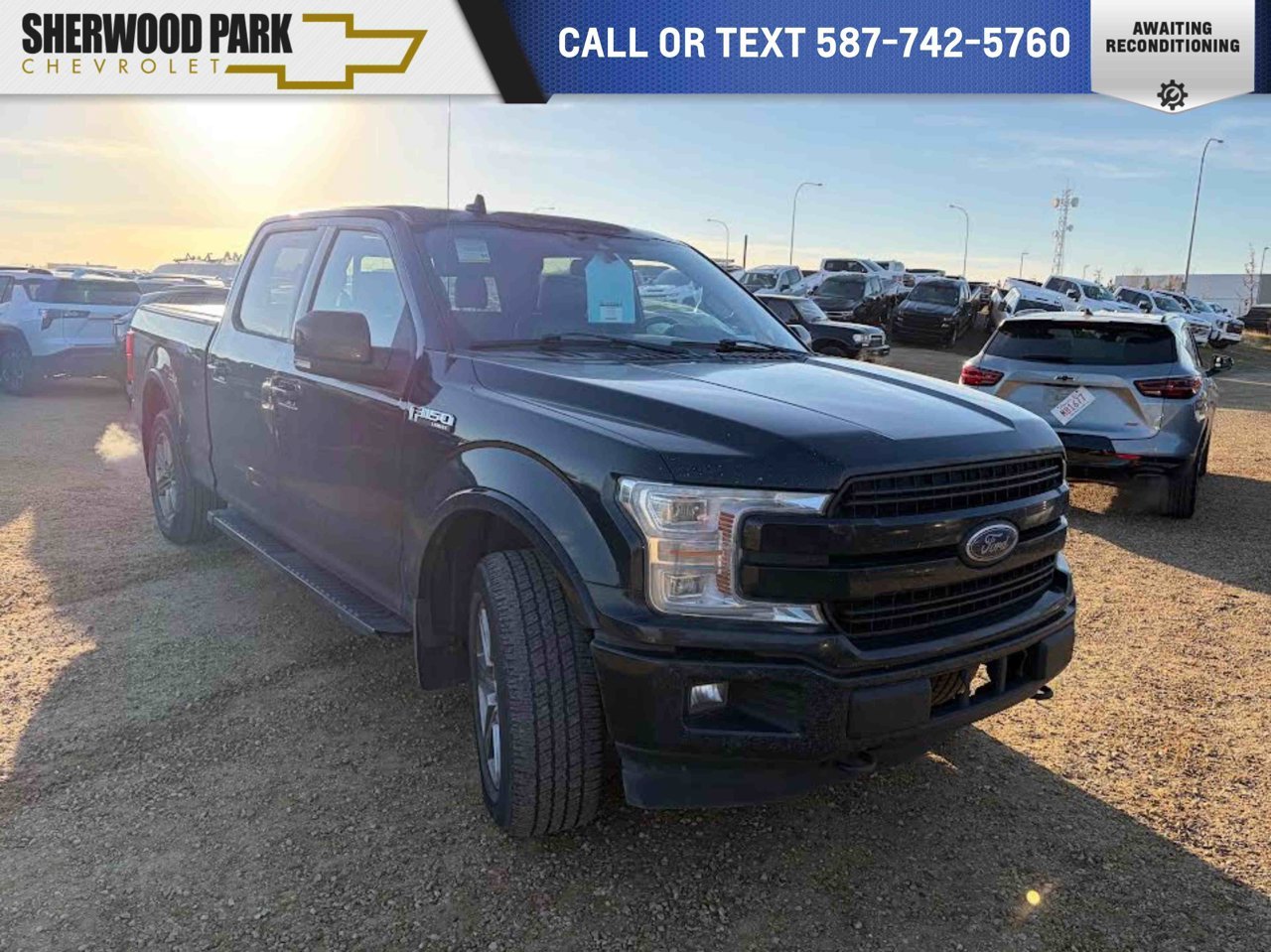 2018 Ford F-150 LARIAT 4WD SuperCrew 6.5' Box Black Sherwood Park - photo #0