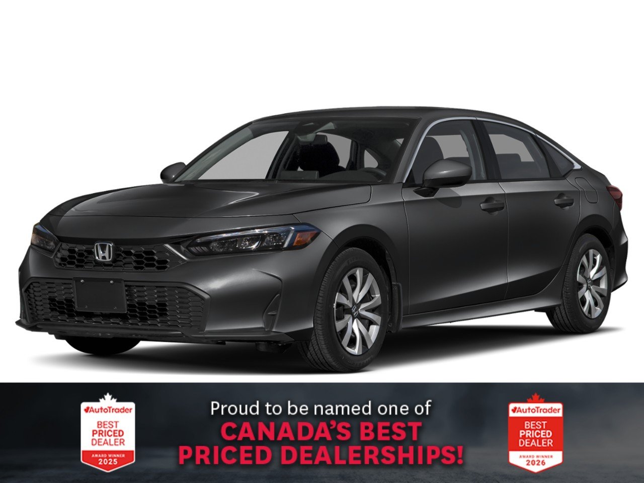 Honda Civic Berline LX CVT Sedan 2025 Black Ottawa & Gatineau - photo #0