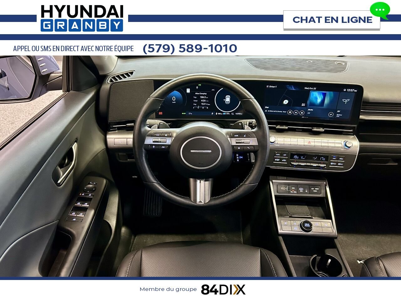 Hyundai Kona électrique 2025 Bleu Granby - photo #12
