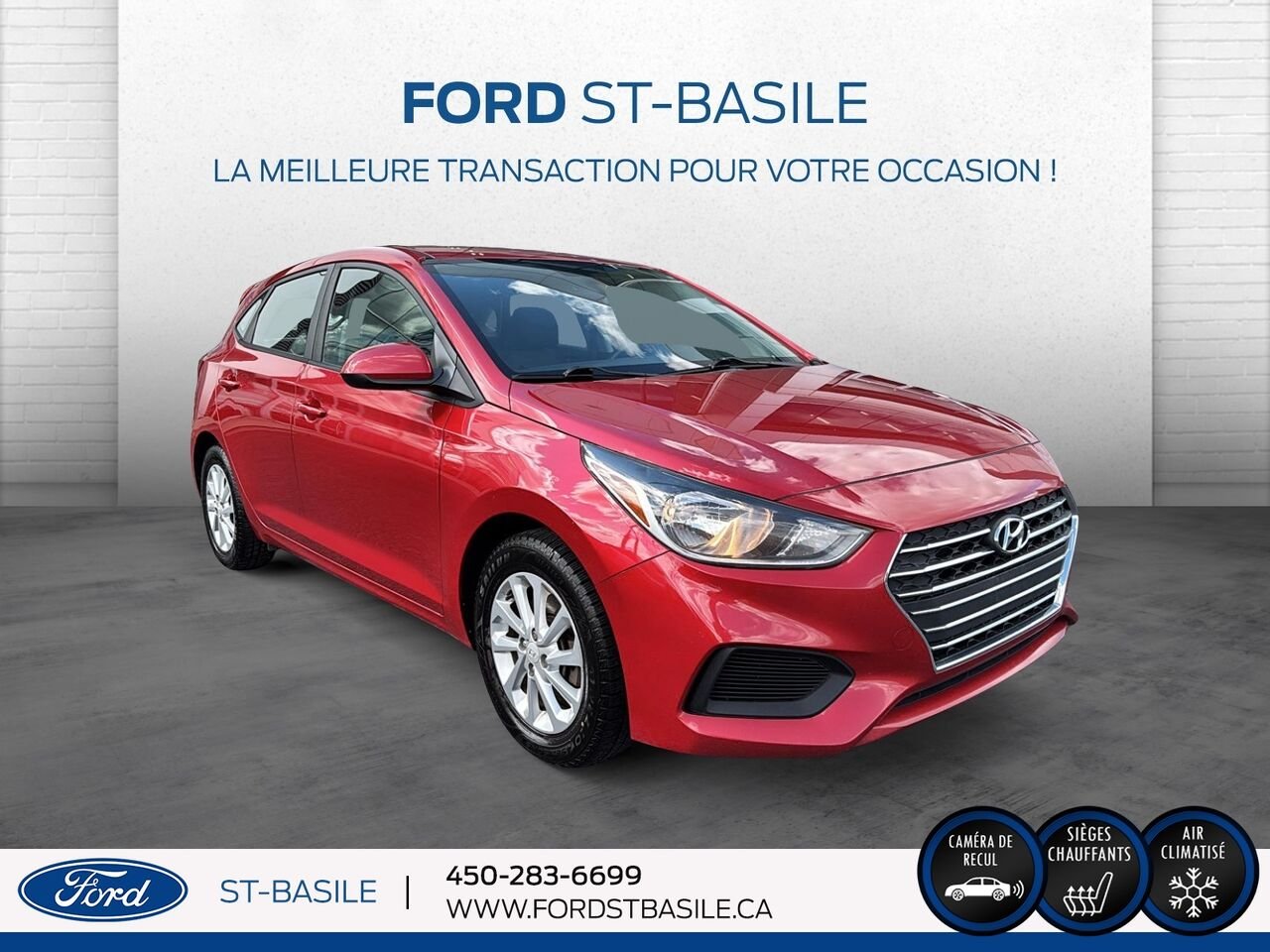 2019 HYUNDAI ACCENT Red Saint-Basile-le-Grand - photo #10