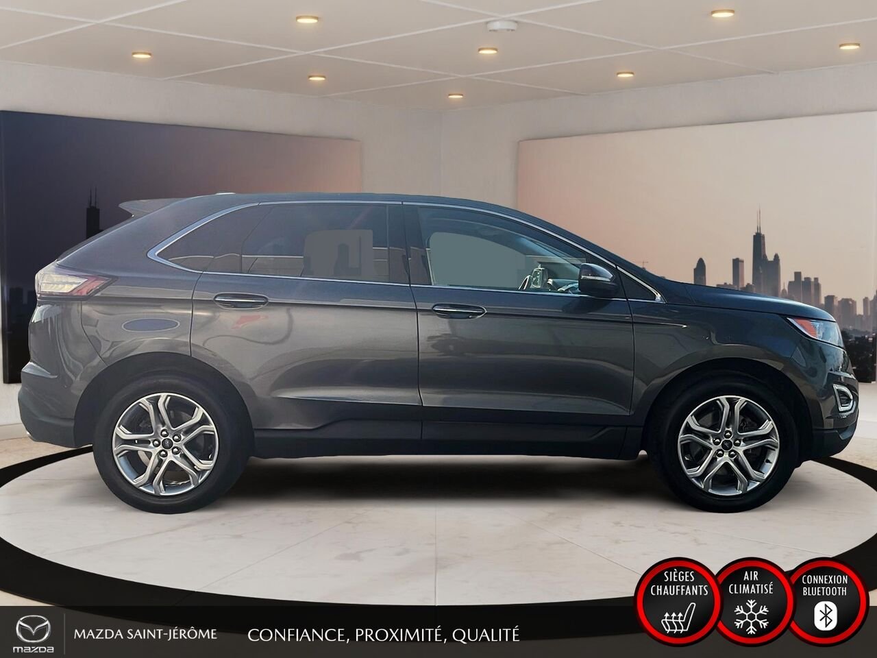 Ford Edge 2018 Gris Ste-Agathe des Monts - photo #4