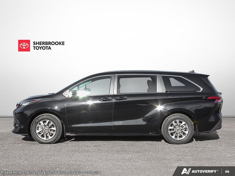2026 Toyota Sienna LE TI 8 places Midnight Black Metallic