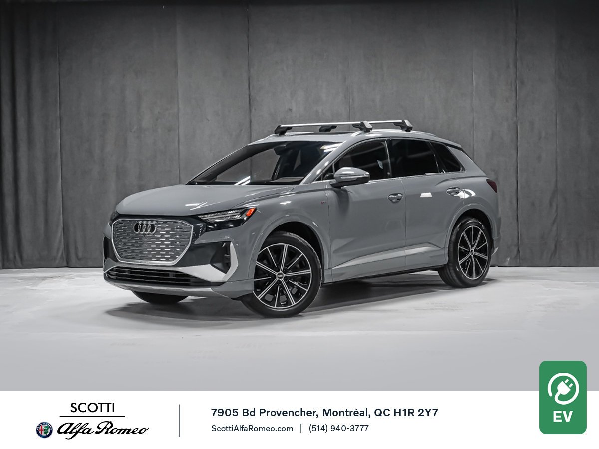 Audi Q4 e-tron 2023 Gris Montréal - photo #0