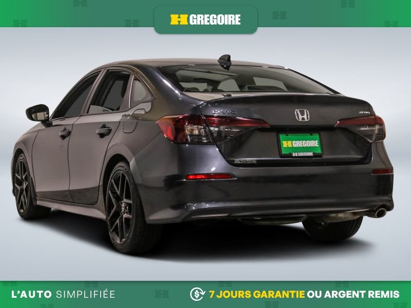 Honda Civic 730223 | Sport AUTO A/C TOIT GR ELECT MAGS CAM RECUL BLUETO 2025 Gris Laval - photo #5