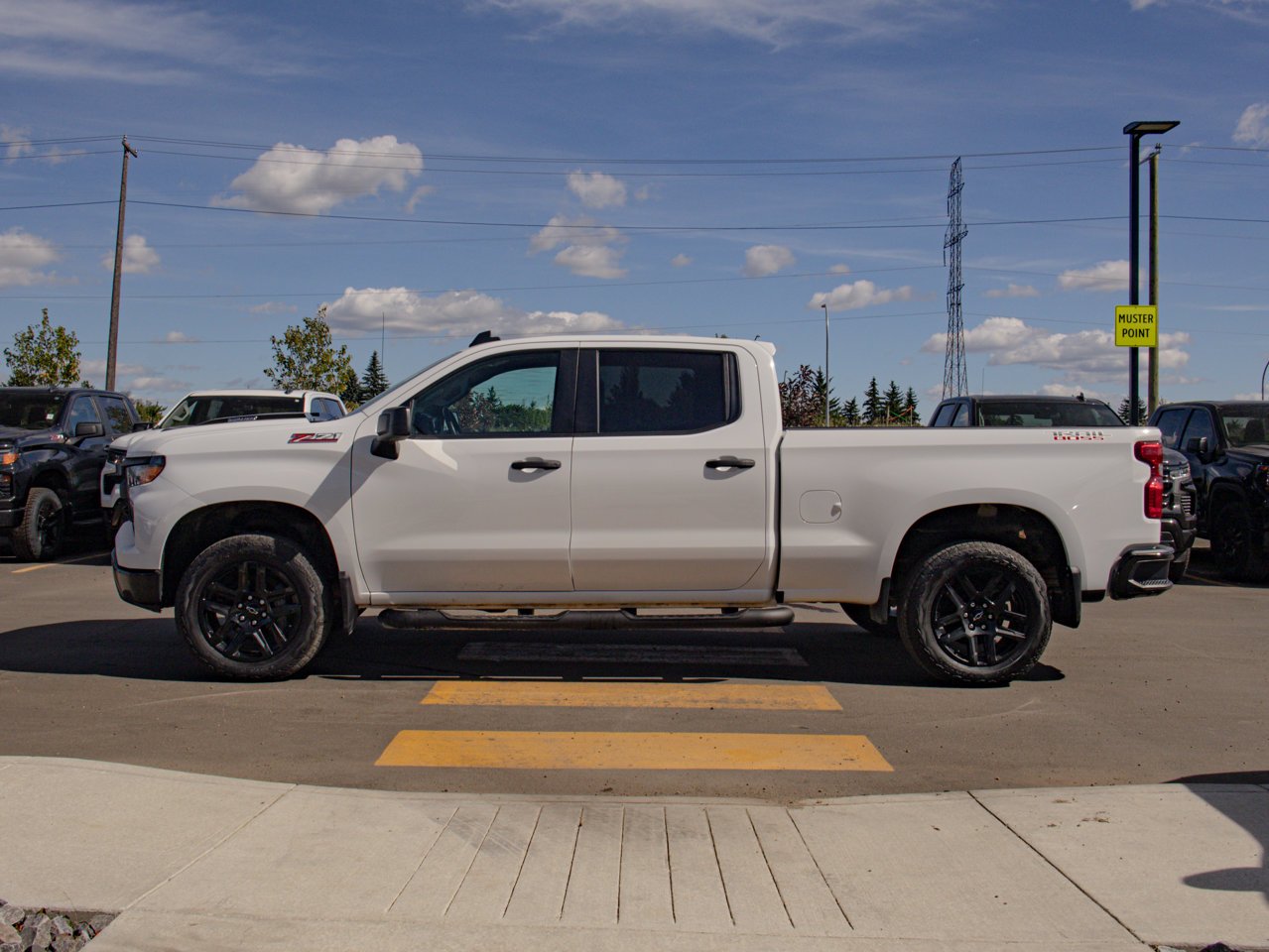2024 Chevrolet Silverado 1500 4WD Crew Cab 147 Custom Trail Boss White Sherwood Park - photo #6