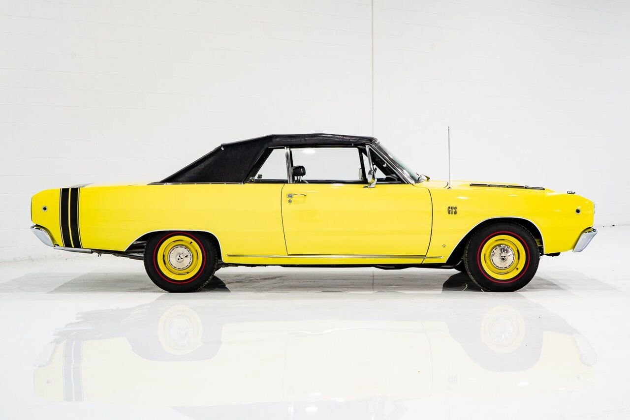 Dodge Dart *PRIX EN USD* GTS Conv Matching #s 340 cu in With Original Built Sheet 1968 Jaune Montréal - photo #76