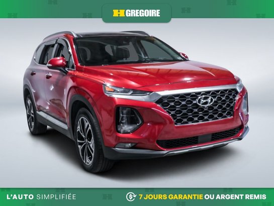 2019 Hyundai Santa Fe Ultimate AWD AUTO AC CUIR TOIT NAV MAGS CAM RECULE Red
