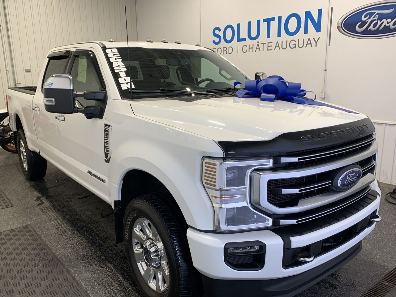 Ford Super Duty F-250 SRW PLATINUM, 6.7L,, TOIT PANO 2022 Blanc Châteauguay - photo #9