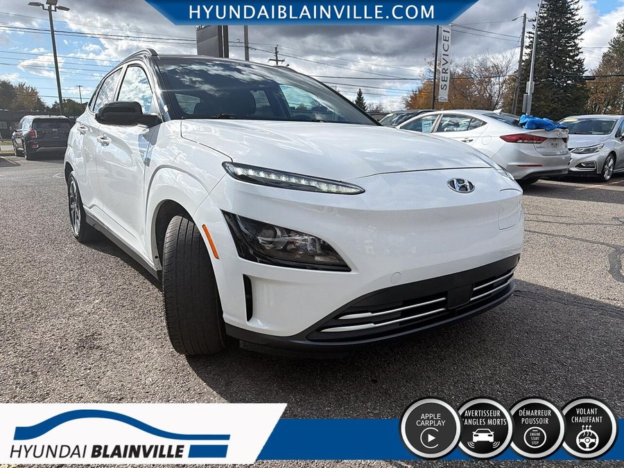 2023 Hyundai Kona Electric Preferred TA avec toit bicolore White