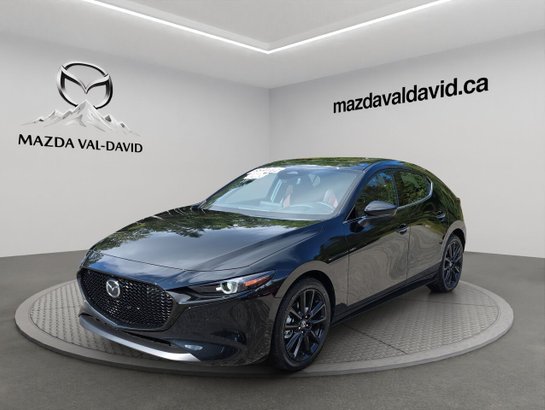 2026 Mazda Mazda3 Sport GT avec moteur turbo BA TI i-ACTIV Jet Black Mica