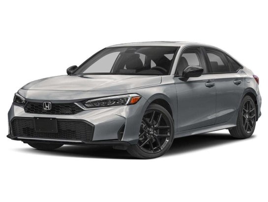 Honda Civic hybride berline Sport eCVT Sedan 2026 Argent reflet solaire métallisé
