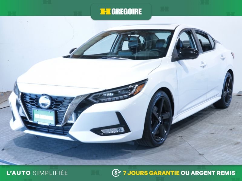 Nissan Sentra SR AUTO A/C CUIR TOIT GR ELECT MAGS CAM RECUL BLUE 2021 Blanc