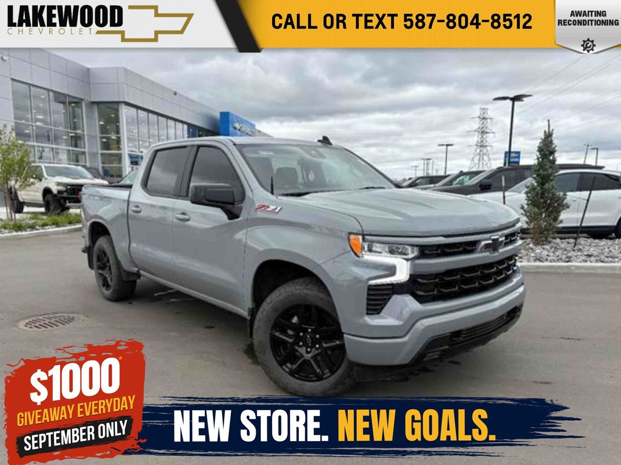 2025 Chevrolet Silverado 1500 4WD Crew Cab 147 RST Grey Sherwood Park - photo #0