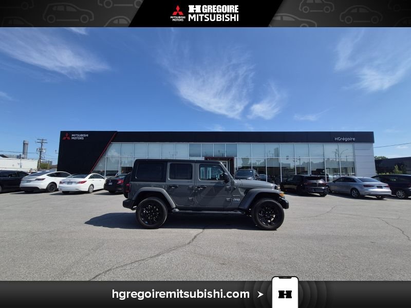 Jeep Wrangler MH4519 | Unlimited Sahara 4xe Mags Caméra Carplay 2022 Gris Laval - photo #11