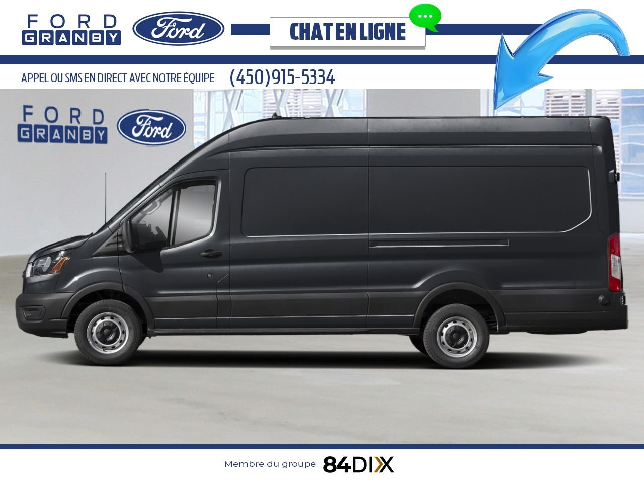 Ford Transit fourgon utilitaire 2025 Noir agate métallisé Granby - photo #2