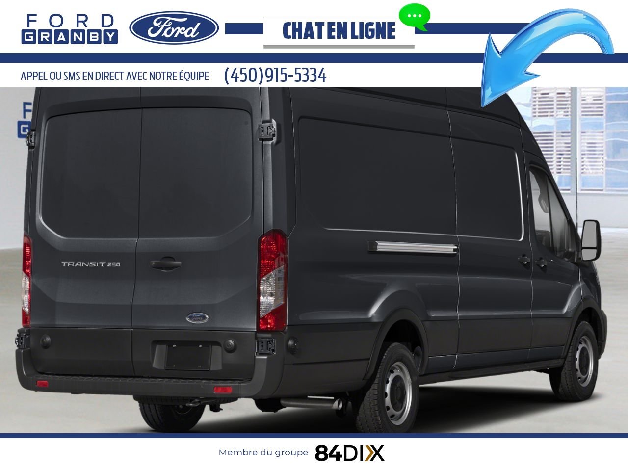 Ford Transit fourgon utilitaire 2025 Noir agate métallisé Granby - photo #1