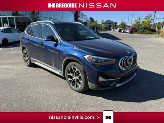 2020 BMW X1 xDrive28i AWD CUIR-TOIT-CARPLAY-SIEGE CHAUFFANT Blue