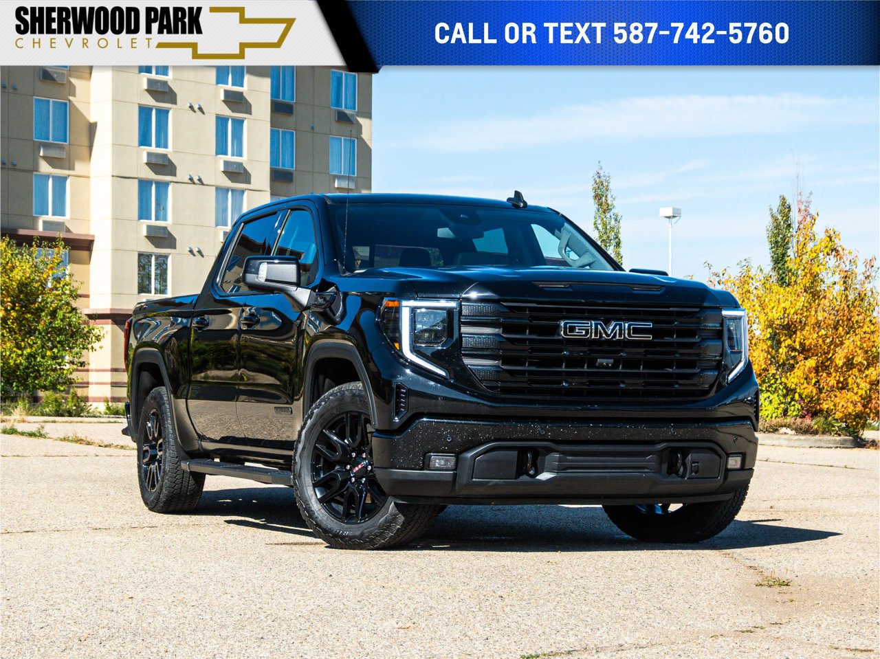 2026 GMC Sierra 1500 4WD Crew Cab 147 Elevation Black Sherwood Park - photo #0