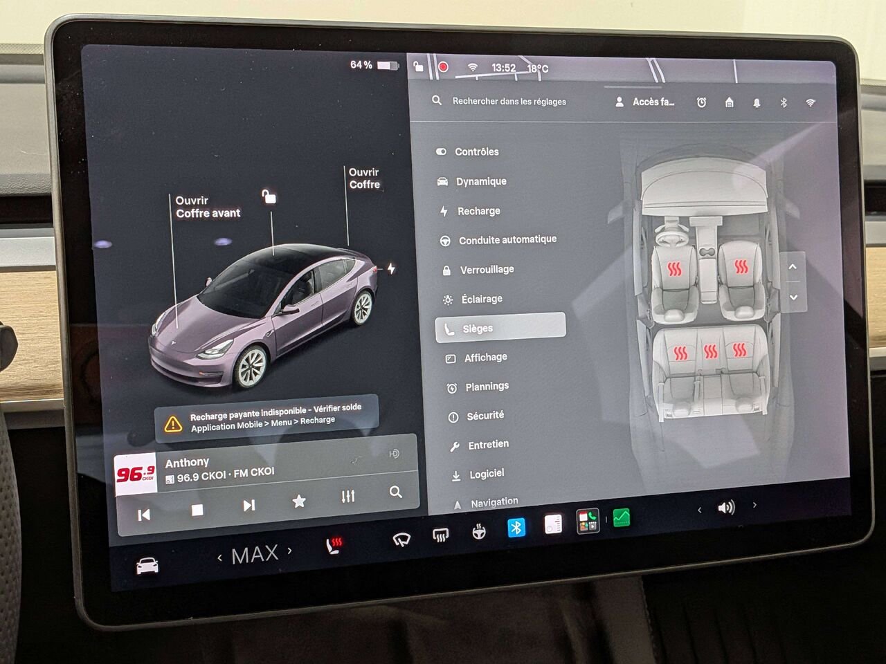 Tesla Model 3 Standard Range Plus RWD 2021 Gris Val-David - photo #22