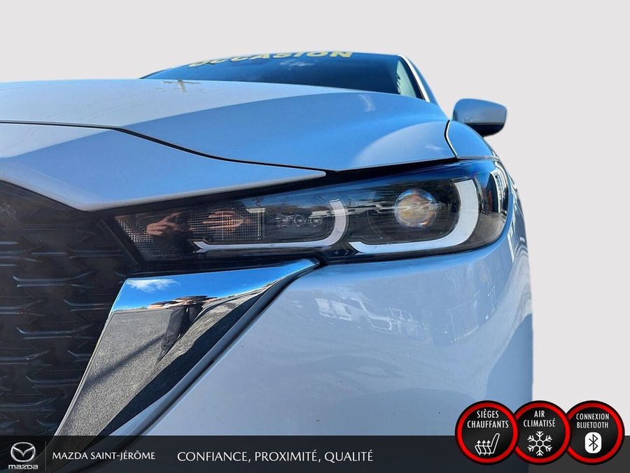 Mazda CX-5 GS | 1 PROPRIÉTAIRE | JAMAIS ACCIDENTÉ | AWD | CUIR | VOLANT CHAUFFANT 2024 Blanc