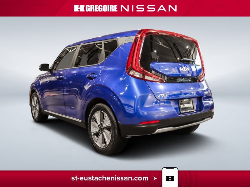 Kia Soul SE4477 | EV Premium CUIR ELECTRIQUE APPLE CARPLAY 2022 Bleu Laval - photo #7
