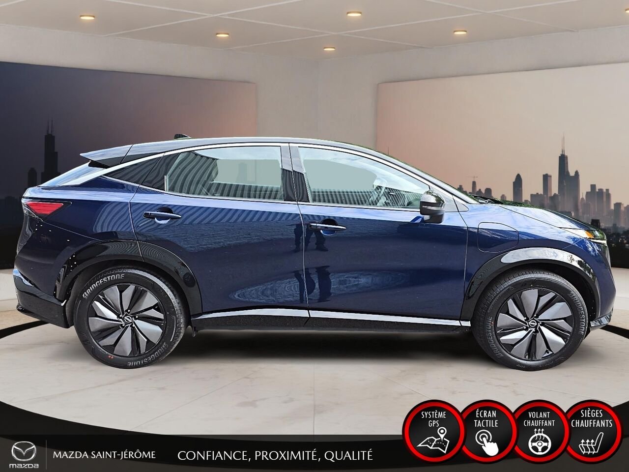 2023 Nissan ARIYA ENGAGE | 348 KM D'AUTONOMIE | RECHARGE RAPIDE 130 KW | 1 PROPRIÉTAIRE Blue Saint-Jérôme - photo #4