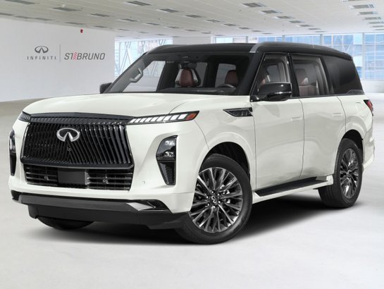 2027 INFINITI QX80 2027 Radiant White/Black Obsidian