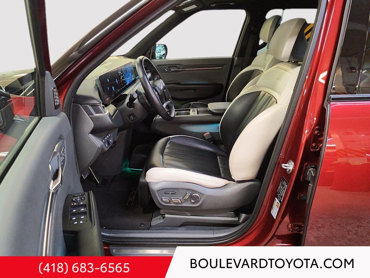 2024 Kia EV9 100384A-25 | LAND AND TI AVEC GROUPE GT-LINE, AWD Red Québec - photo #8
