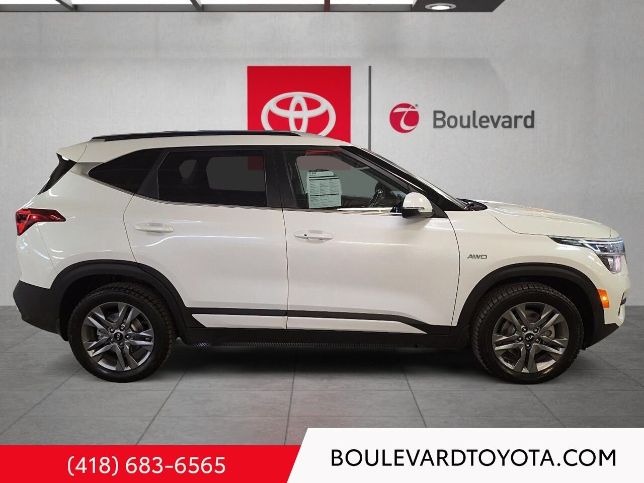 Kia SELTOS 100444A-13 | EX, AWD 2021 Blanc Québec - photo #2