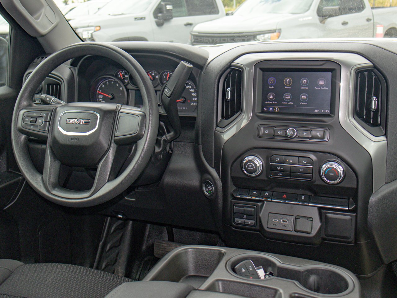 2023 GMC Sierra 1500 4WD Crew Cab 147 Pro White Sherwood Park - photo #29