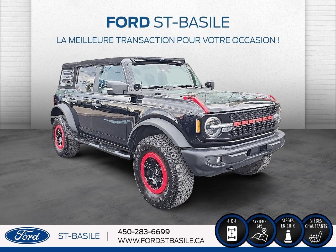 2022 Ford BRONCO Black Saint-Basile-le-Grand - photo #8