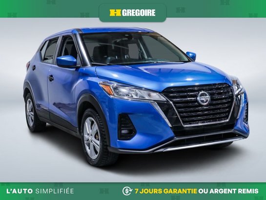 2021 Nissan Kicks S AUTO AC GR ELEC CAM RECULE BLUETOOTH Blue