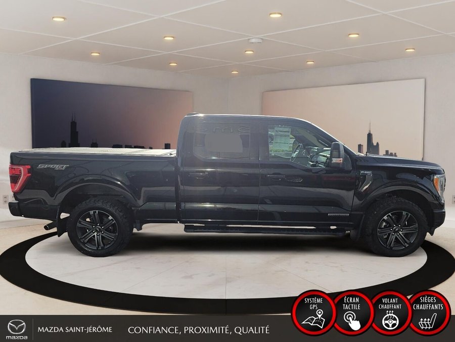 Ford F-150 XLT SPORT | POWERBOOST 3.5L | GROS PNEUS | 4X4 | 2023 Noir