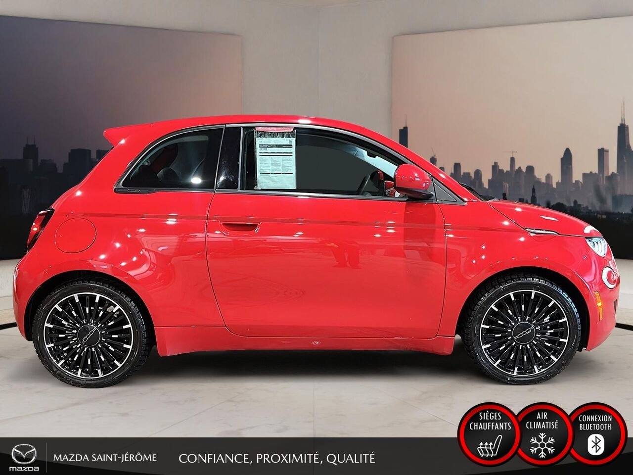 2024 FIAT 500e Édition (RED) | 100 % ÉLECTRIQUE | SEULEMENT 17 026 KM | CARFAX VIERGE Red Saint-Jérôme - photo #4