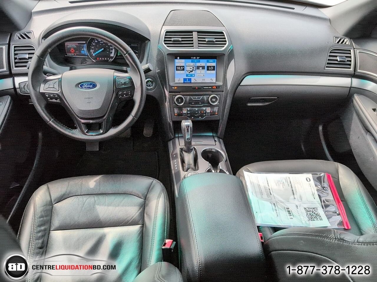 Ford Explorer XLT 2.3L ECOBOOST AWD | BD0384 2017 Noir Granby - photo #16