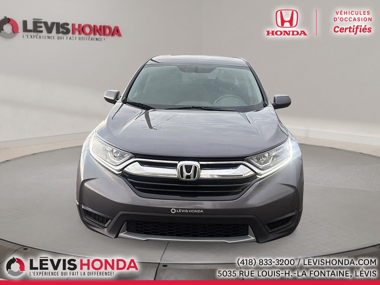 Honda CR-V LX 2RM 2 RM 5 portes LX 2017 Gris Lévis - photo #2