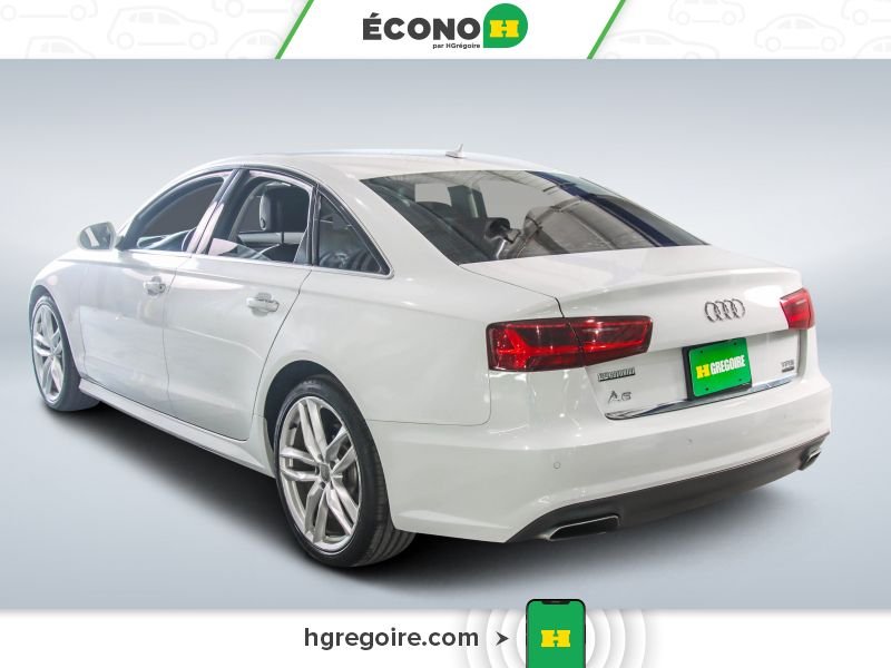 Audi A6 820138 | TECHNIK AWD V6 3.0 CUIR TOIT MAGS 2018 Blanc Laval - photo #4