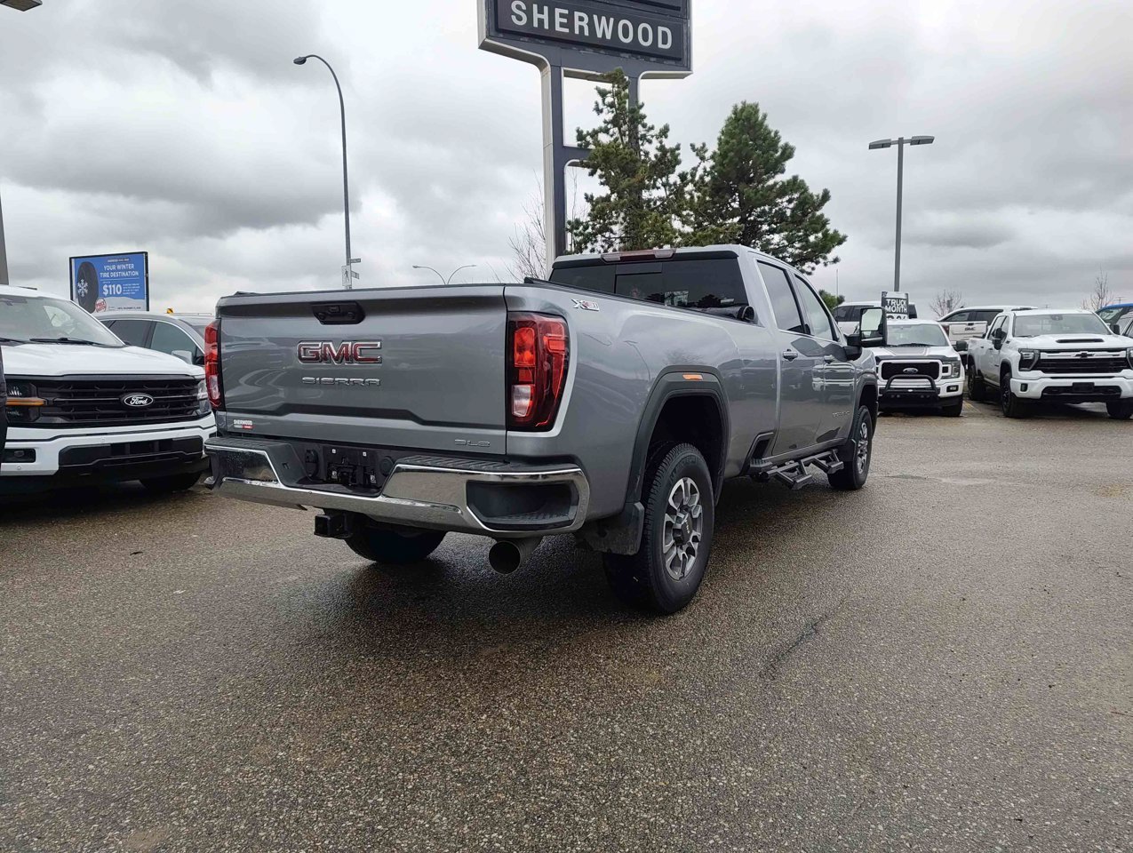 2026 GMC Sierra 3500HD 4WD Crew Cab 172 SLE Grey Sherwood Park - photo #5