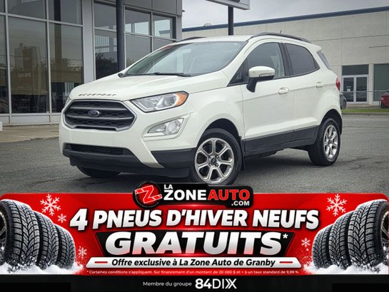 2019 Ford EcoSport S AWD 100% approuvé! White