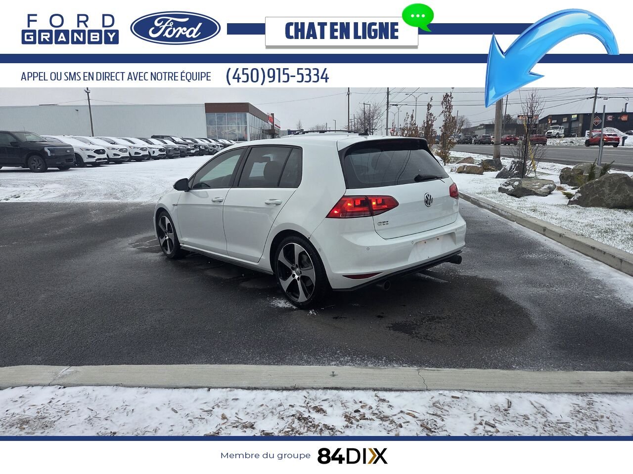 Volkswagen Golf GTI 2016 Blanc Granby - photo #4
