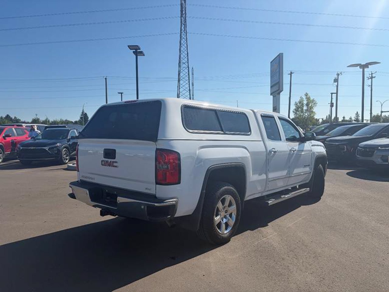 2014 GMC Sierra 1500 4WD Double Cab Standard Box SLT White Sherwood Park - photo #4