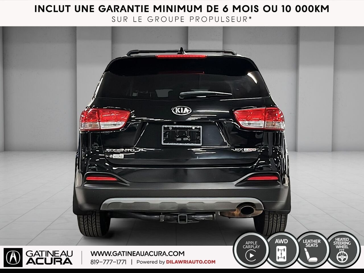 2018 Kia Sorento EX Turbo AWD Black Gatineau - photo #15