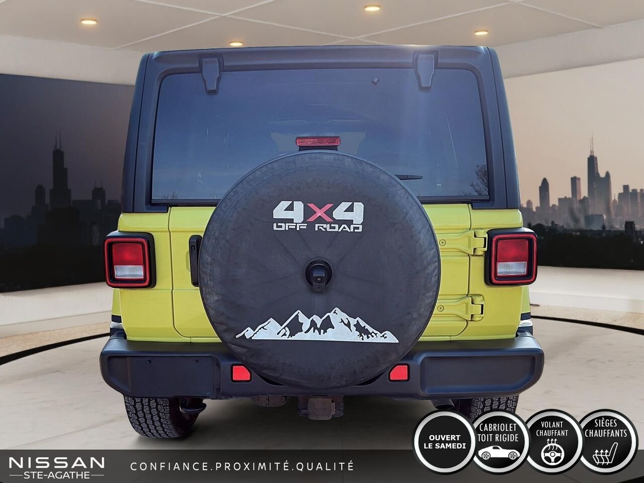 2023 Jeep Wrangler Sahara | V6 | 4X4 | 4 PORTES | Yellow Saint-Jérôme - photo #3