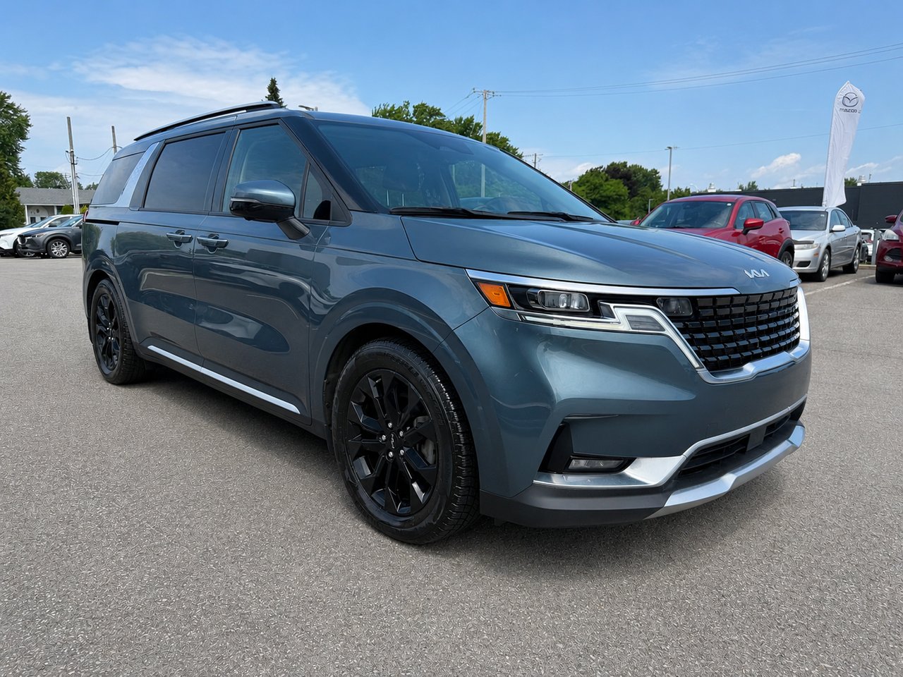 KIA CARNIVAL JAMAIS ACCIDENTÉ /7 PASSAGERS / APPLE CARPLAY ET ANDROID AUTO 2022 Bleu Châteauguay - photo #3