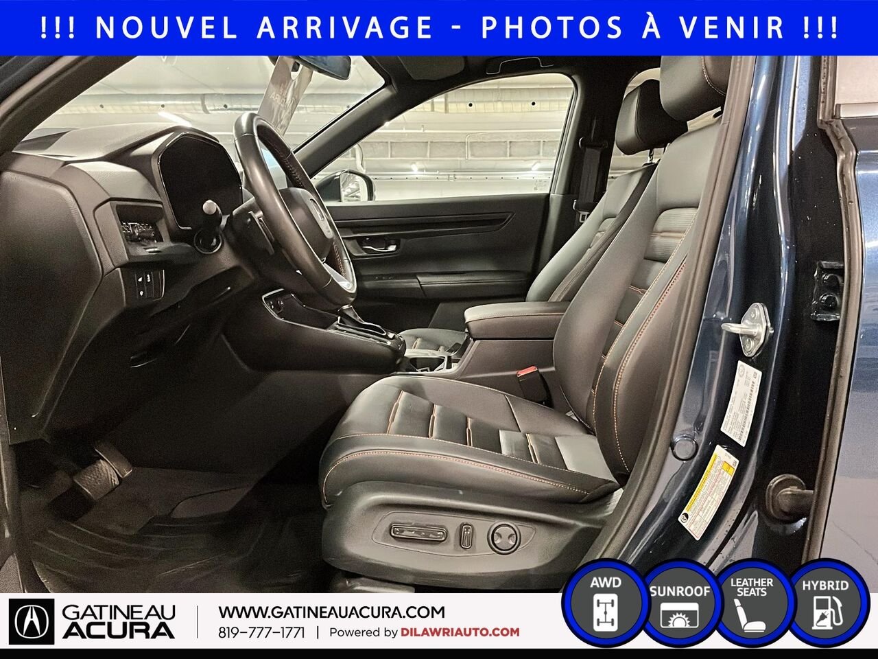Honda CR-V hybride EX-L Traction Intégrale 2024 Bleu Ottawa & Gatineau - photo #9