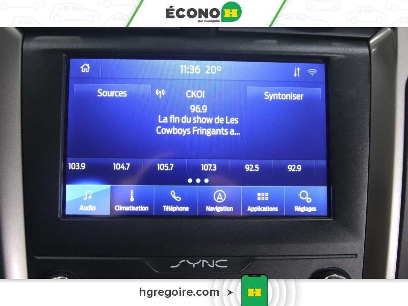 Ford Fusion 822678 | SE GR ÉLEC A/C BLUETOOTH CAMÉRA MAGS 2020 Noir Laval - photo #9