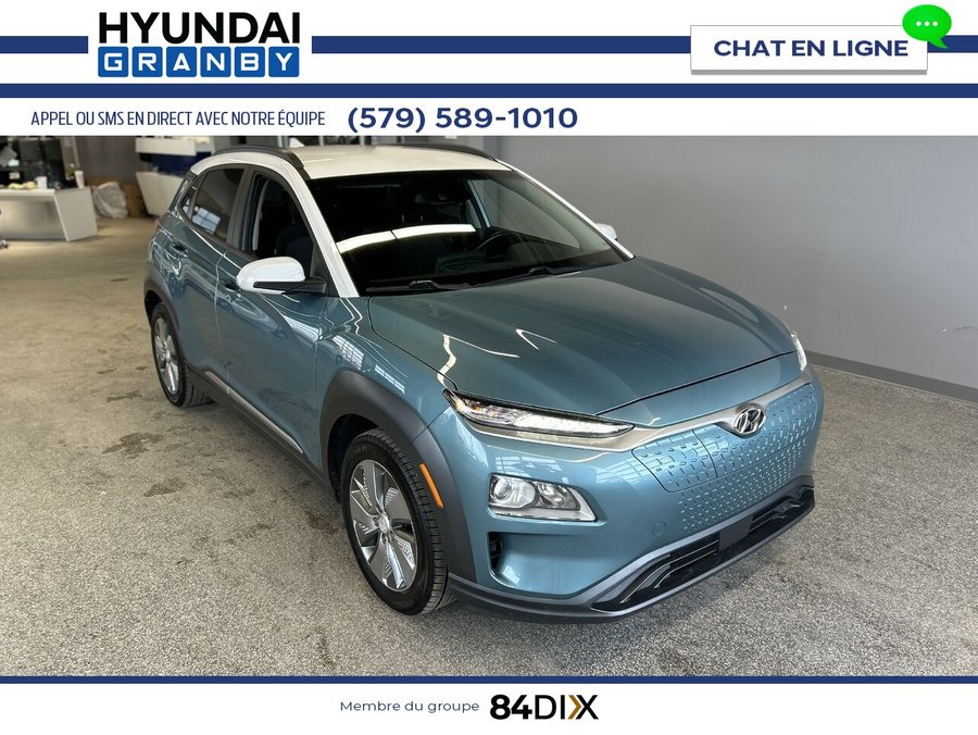 Hyundai Kona électrique Preferred 2021 Bleu