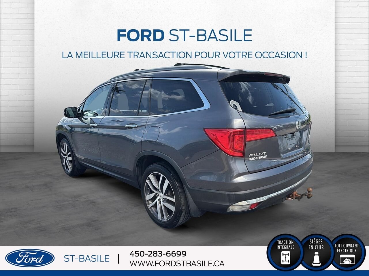 2016 HONDA PILOT Grey Saint-Basile-le-Grand - photo #4